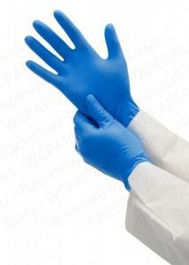 Нитриловые перчатки KLEENGUARD G10 Arctic Blue 24см