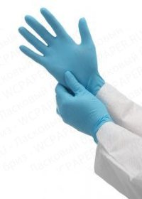 Нитриловые перчатки KLEENGUARD G10 Blue Nitrile 24см
