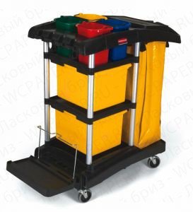 Тележка для уборки c аксессуарами Rubbermaid Тележка для уборки c аксессуарами Rubbermaid